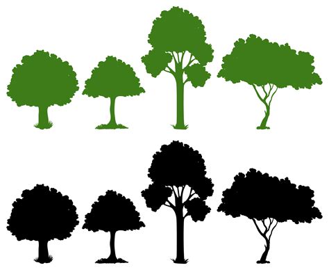 Tree Silhouette Vector Free | Images and Photos finder