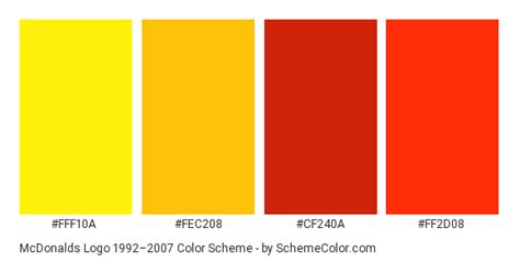 McDonalds Logo Color Scheme