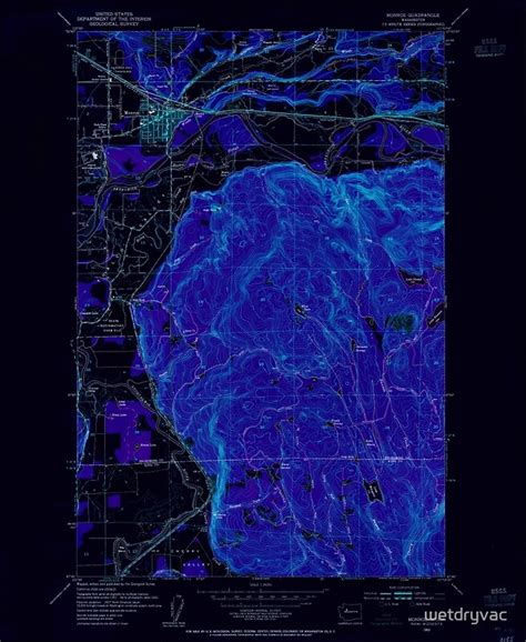 "USGS Topo Map Washington State WA Monroe 242370 1953 24000 Inverted ...