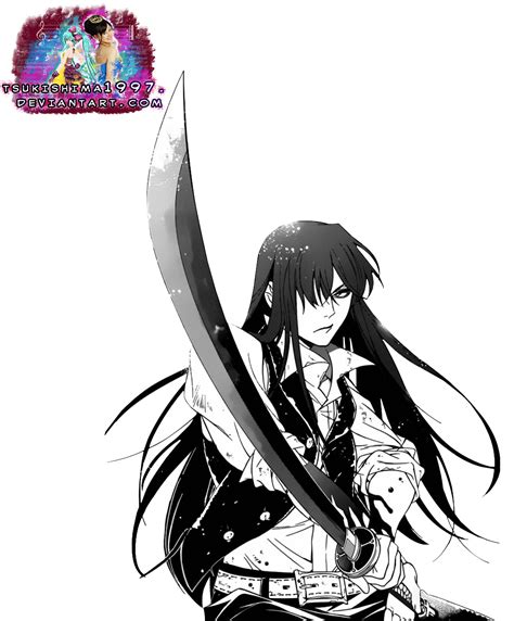 D.Gray-man manga:Kanda render by Tsukishima1997 on DeviantArt