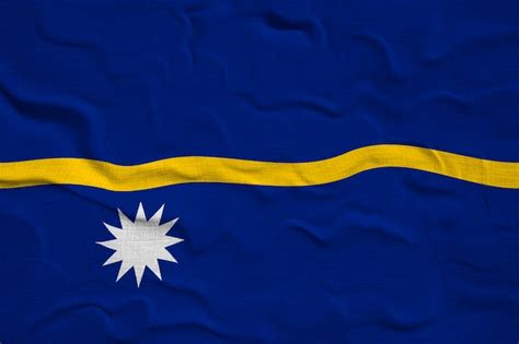 Premium Photo | National flag of nauru background with flag of nauru