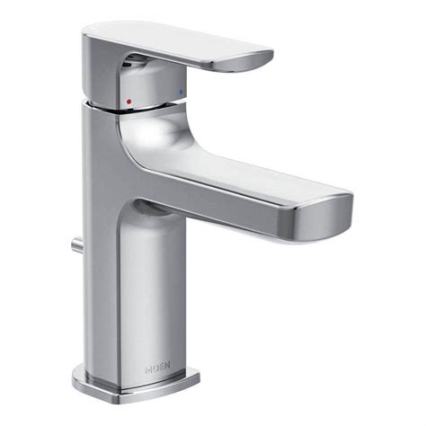 MOEN Rizon Single Hole 1-Handle Bathroom Faucet in Chrome-6900 - The ...