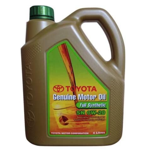 Toyota Full Synthetic Genuine Motor Oil 0W-20 - CarKaki.my