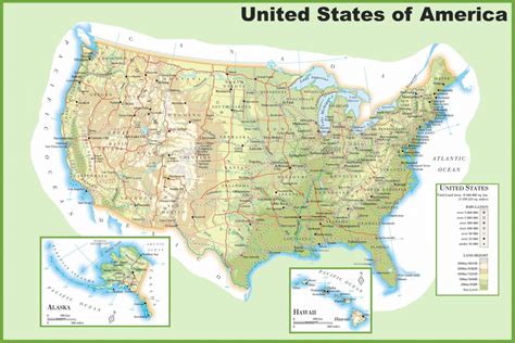 Printable Landform Map Of The United States - Printable US Maps