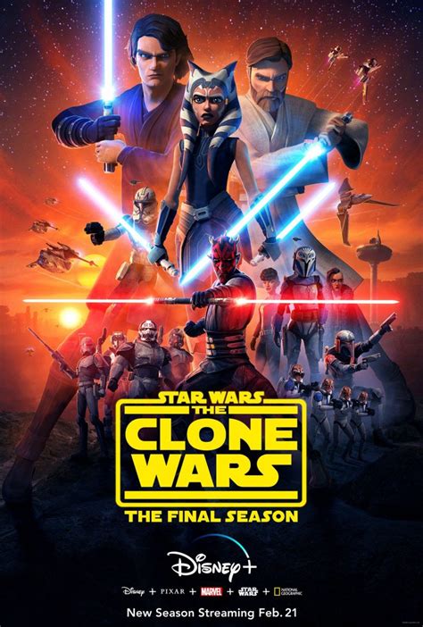 Disney Plus Unveils Revealing Poster For Star Wars: The Clone Wars ...