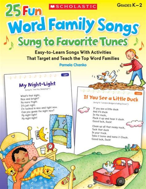 25 Fun Word Family Songs Sung to Favorite Tunes: Easy-to-Learn Songs ...