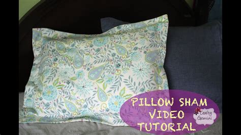 How to make a Pillow Sham- DIY Tutorial & Giveaway - YouTube