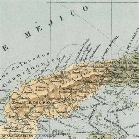 Old Map of Cuba 1885 Antique Map Rare Map Fine - Etsy