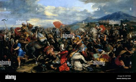 The Battle of Gaugamela in 331 BC. Artist: Courtois, Jacques Stock ...