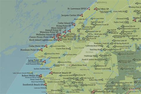 New York State Parks & Public Land Map 24x36 Poster - Best Maps Ever