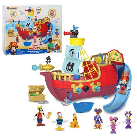 Buy Disney Junior Mickey Mouse Funhouse Treasure Adventure Pirate Ship ...