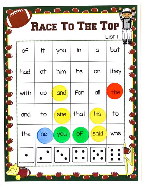 Football Themed Sight Word Activities - Make Take & Teach