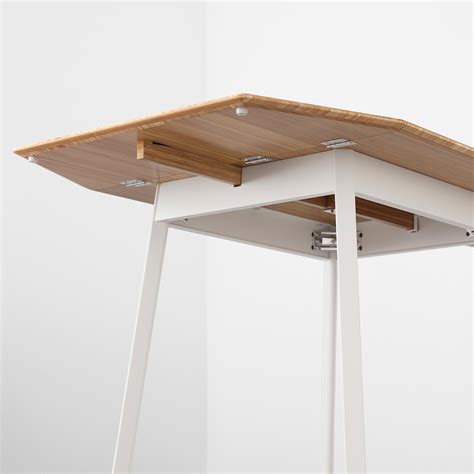 IKEA PS 2012 Drop-leaf table - bamboo, white - IKEA