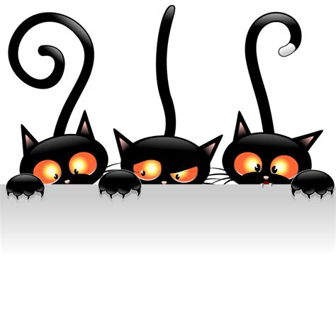 Halloween Black Cat Cartoon - Cliparts.co