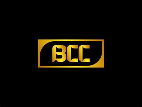 Premium Vector | Bcc logo on a black background