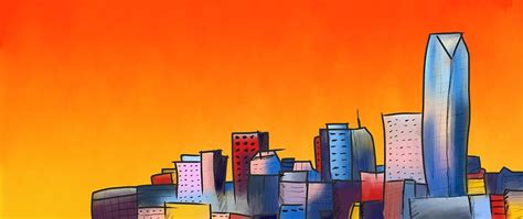 Oklahoma City Skyline Digital Art by Emily Smith - Fine Art America