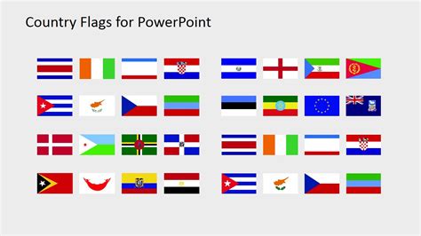 Country Flags Clipart for PowerPoint (C to D) - SlideModel