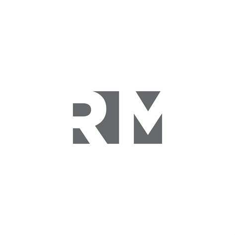 RM Logo monogram with negative space style design template 2771529 ...