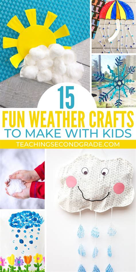 Wonderful Weather Crafts for Kids - Teaching Second Grade | Weather ...