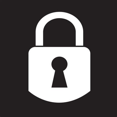 Padlock icon symbol sign 627598 Vector Art at Vecteezy