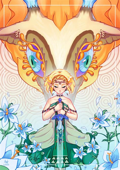 Zelda and The Light Dragon | TotK by Lushies-Art on DeviantArt