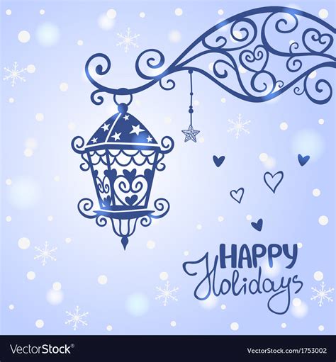 Lantern silhouette Royalty Free Vector Image - VectorStock