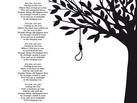 The Hanging Tree Lyrics. This is one of my favorite songs ever ...