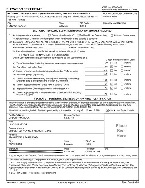 Elevation Certificate - Simpler Surveying & Associate