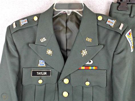 US ARMY Officer Dress Green Uniform Jacket & Pants - Medium measured 40 ...