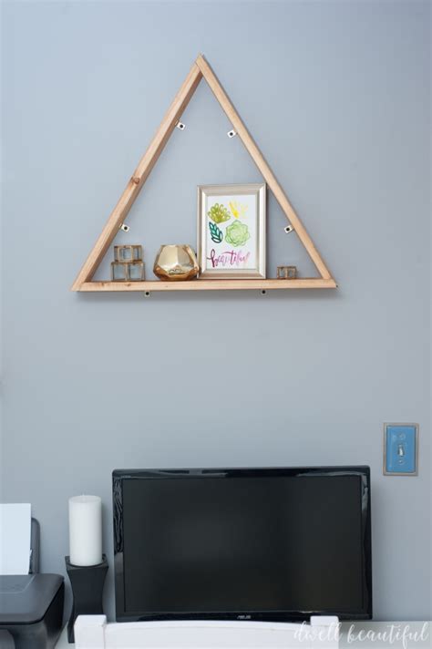 DIY Triangle Shelves - Dwell Beautiful