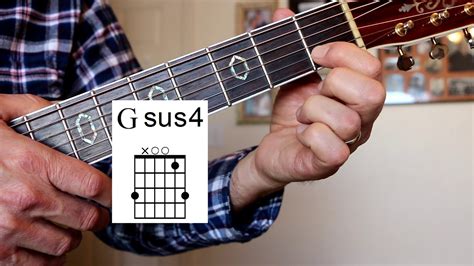 Gsus4 Open Position Guitar Chord - YouTube