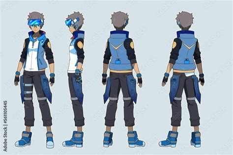 Anime Character Model Sheet Character Model Sheet 3d Model – NBKomputer