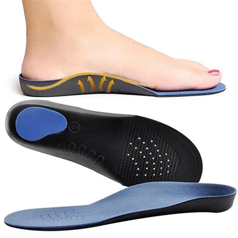 Men Women Flat Feet Orthotic Arch Support Cushion Pad Insoles ...