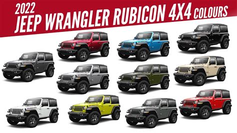 Jeep Wrangler Unlimited Colors