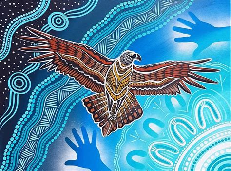 "Into the Night Sky" Bunjil the Wedge tailed Eagle soaring into the ...