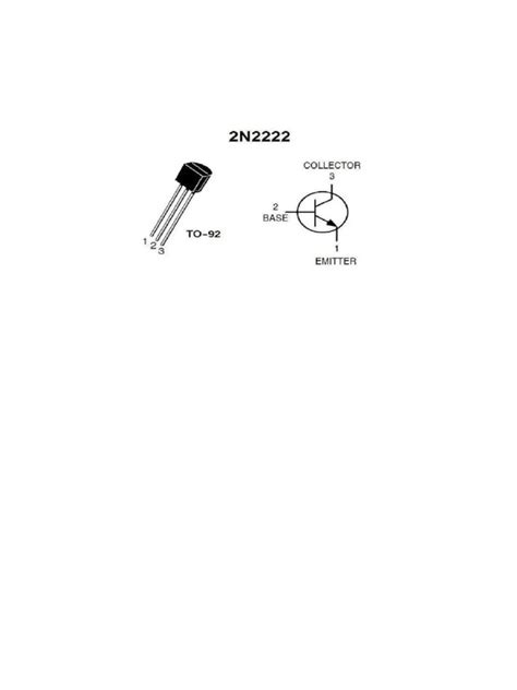 2n2222a Transistor Pinout | PDF