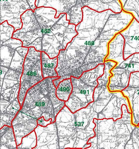 Oldham Map - United Kingdom