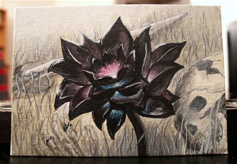 Acrylic Paint of the new Black Lotus art! : magicTCG