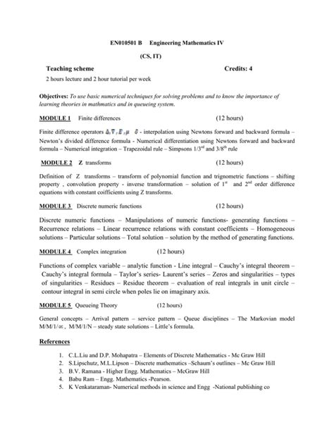 5th Semester CS Syllabus