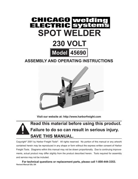 Chicago Electric Spot Welder Parts | Reviewmotors.co