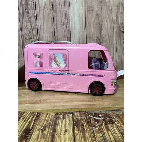 Mattel Barbie Dream Camper RV Pink 2016 Motorhome Van Bathroom Shower ...