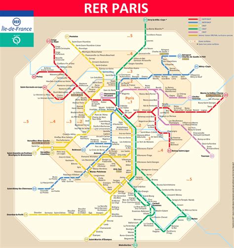 Paris RER Map 2024 - Lines, Schedules, Tickets, Tourist Info