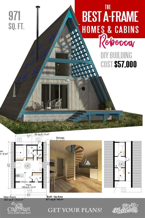 Cool A-frame Tiny House Plans (plus tiny cabins and sheds) - Craft-Mart