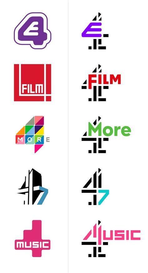 New Logos for all Channel 4 by 4creative and ManvsMachine | Creative ...