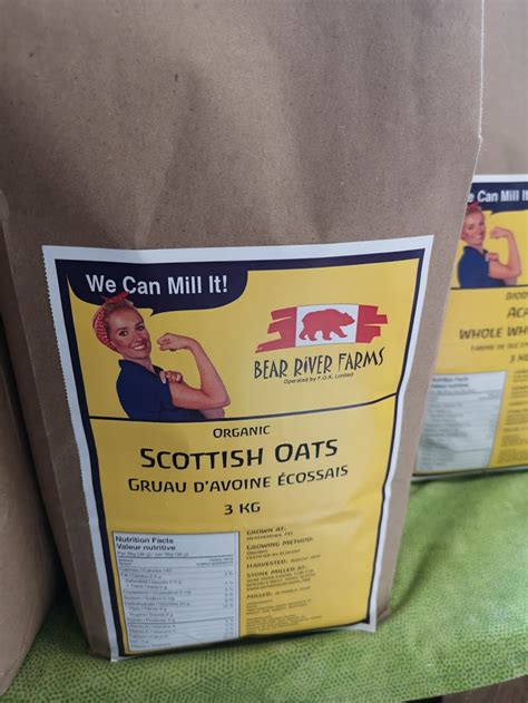 Bear River Farms Scottish Oats, 3 kg – Noggins Corner Farm Market