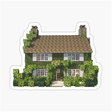 "Green Witch Minecraft House" Sticker for Sale by cherieluna | Redbubble