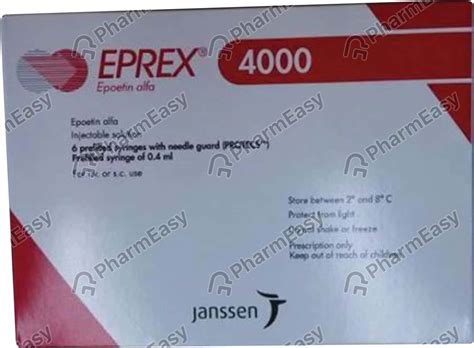 Eprex 4000 IU Injection (0.4): Uses, Side Effects, Price & Dosage ...