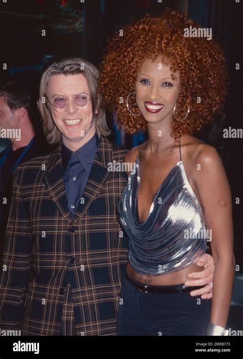 David Bowie and Iman attend the 25th Anniversary of "Saturday Night ...