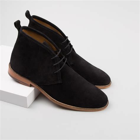 Handmade men Black Suede Chukka boot, Mens chukka black boots on Storenvy