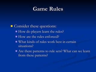 Game Rules | PPT